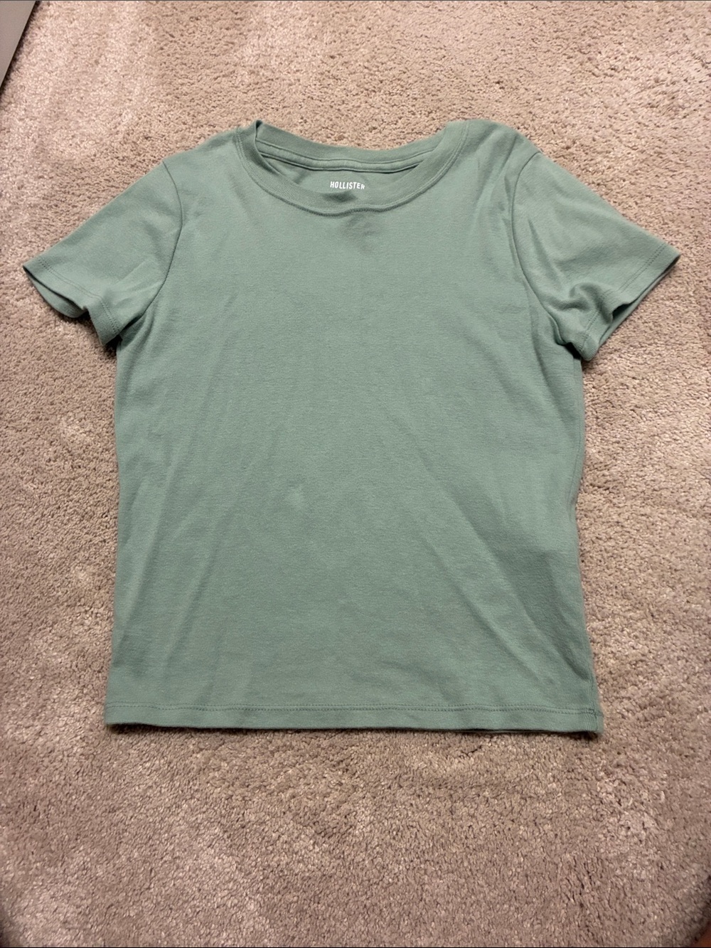 Hollister Light Sage Short Sleeve Crew Tee
